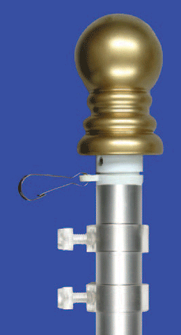 Aluminum Anti-Furl Rotating Poles - 6'