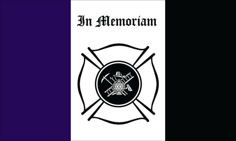 Fireman Mourning Flag