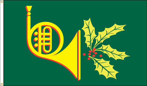 Holiday Horn Flag