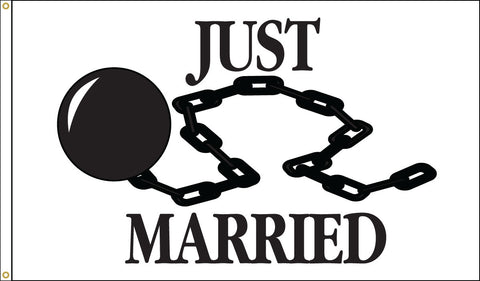 Just Married Flag